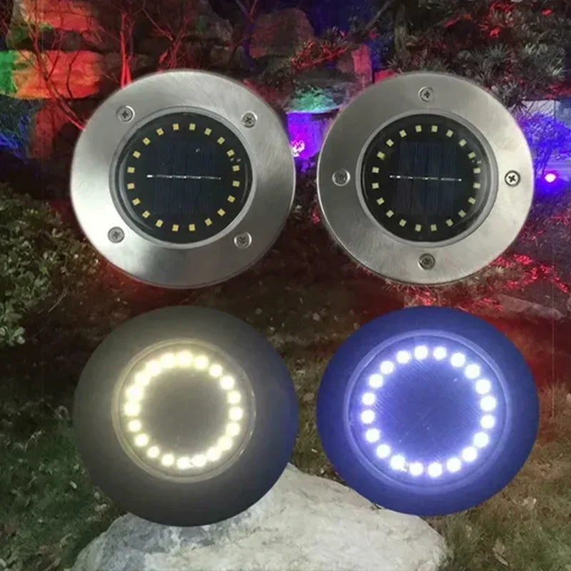 Bright Path Solar Disk Lights