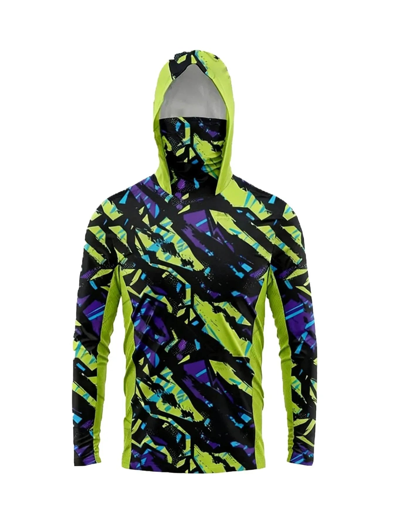 2026 Summer New Style Men's Long-Sleeved Shirt with 3D Pattern Print Sporty Breathable Soft Comfortable and Lightweight