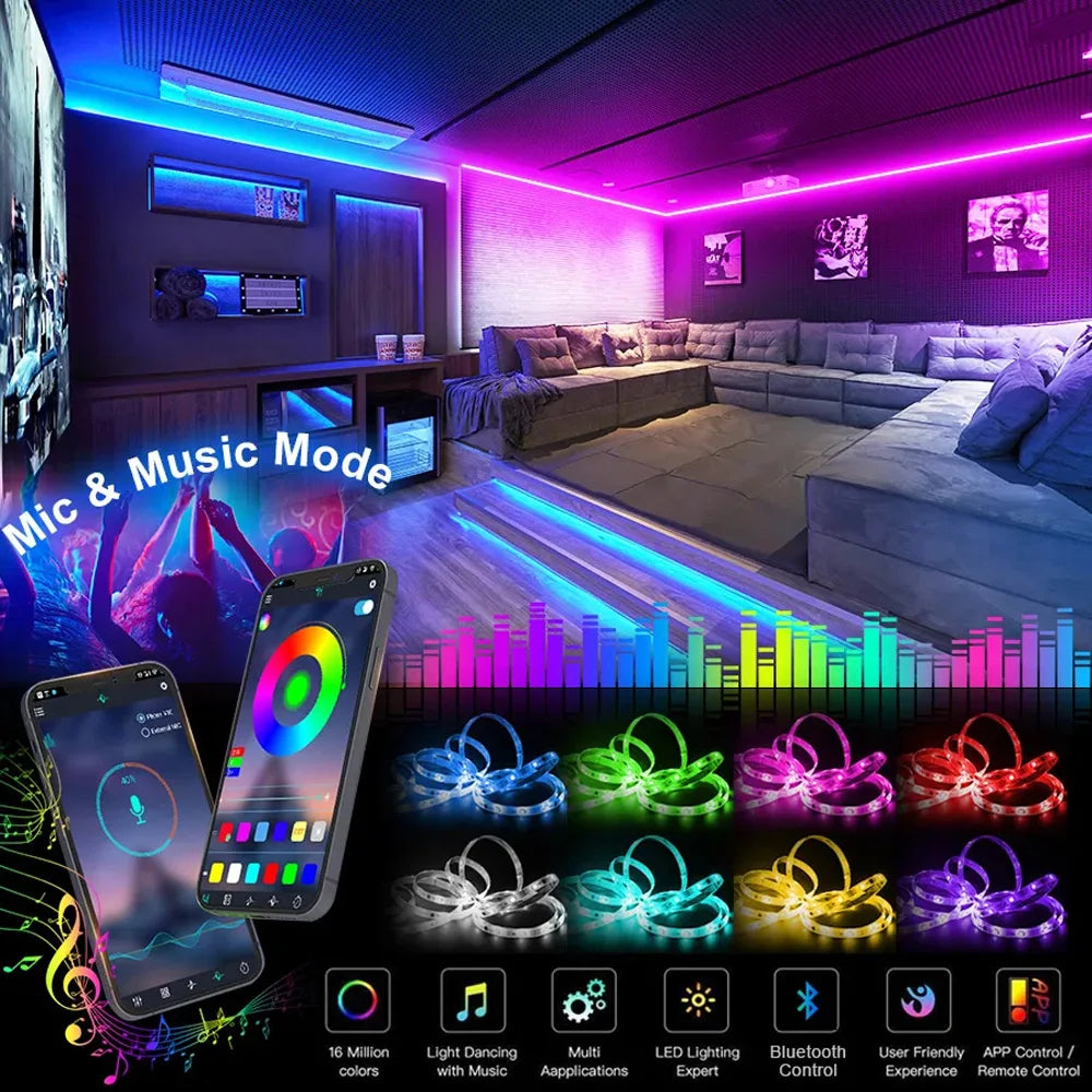 Vivid Bluetooth LED Strip Lights