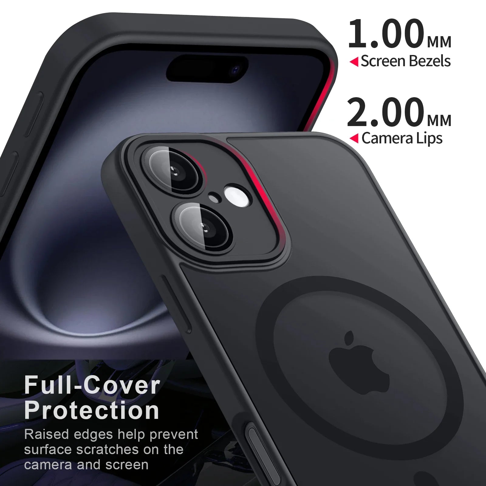 Magnetic Matte Armor Phone Case