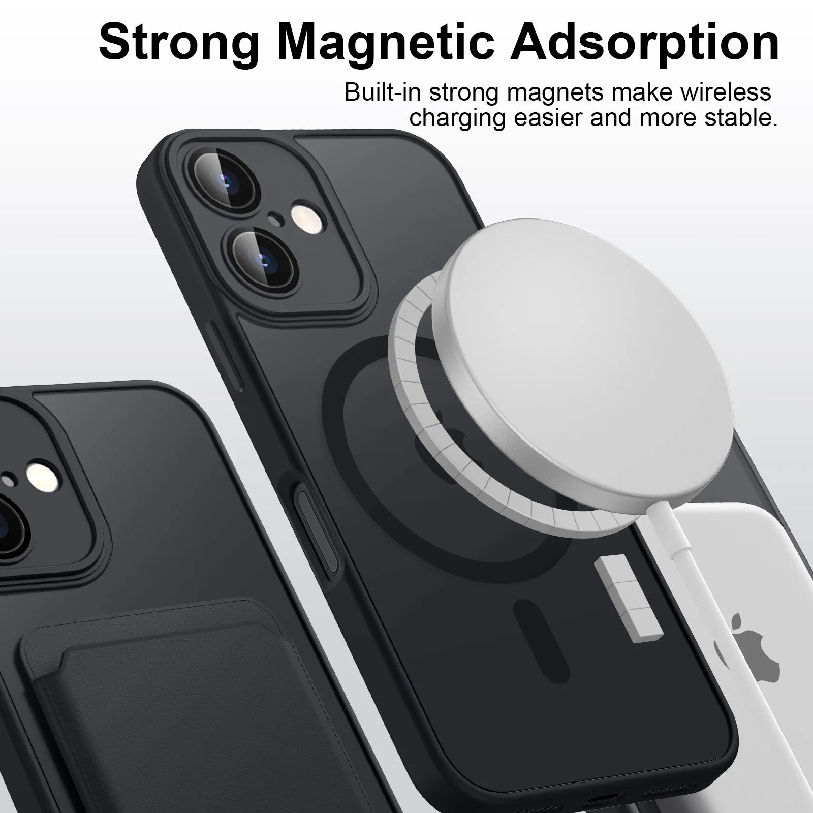 Magnetic Matte Armor Phone Case